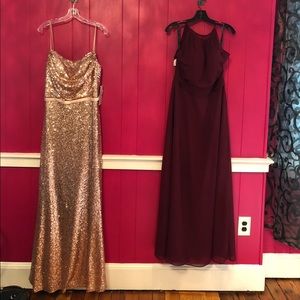 Christina Wu Rose Gold Bridesmaid Dress